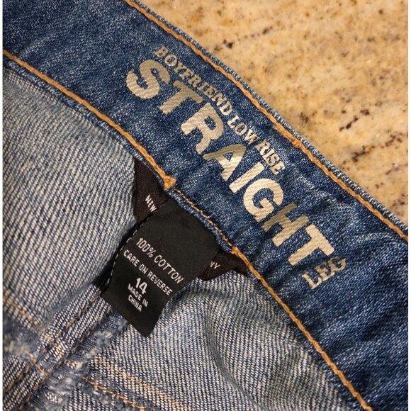 Lot of 2 New York & Co Boyfriend Low Rise Straight Leg Women sz 14 Jeans & Capri - Picture 9 of 16